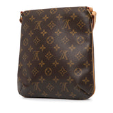 ルイ ヴィトン モノグラム ミュゼットサルサ ロング ショルダーバッグ M51387 ブラウン PVC レザー レディース LOUIS VUITTON 【中古】